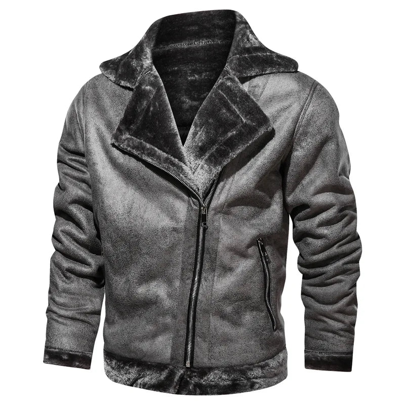 Stylish men's Warm Leather Jacket