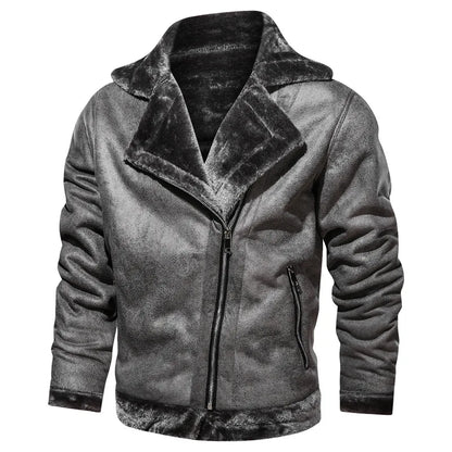 Stylish men's Warm Leather Jacket