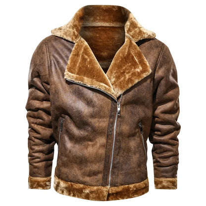 Stylish men's Warm Leather Jacket
