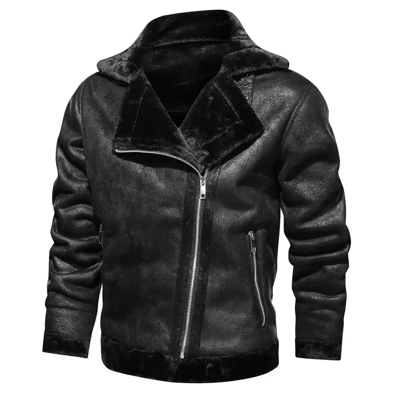 Stylish men's Warm Leather Jacket