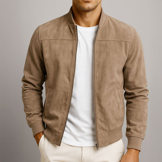 Timeless Suede Elegance Jacket