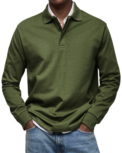 Elegant Long-Sleeve Polo