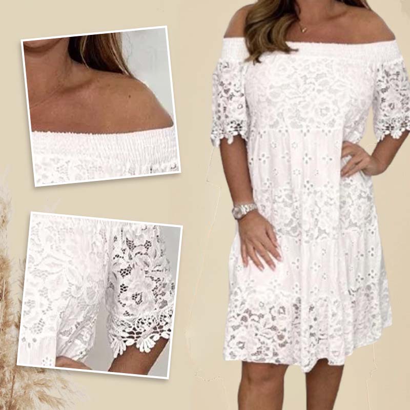 Patchwork Strapless Dress For Women