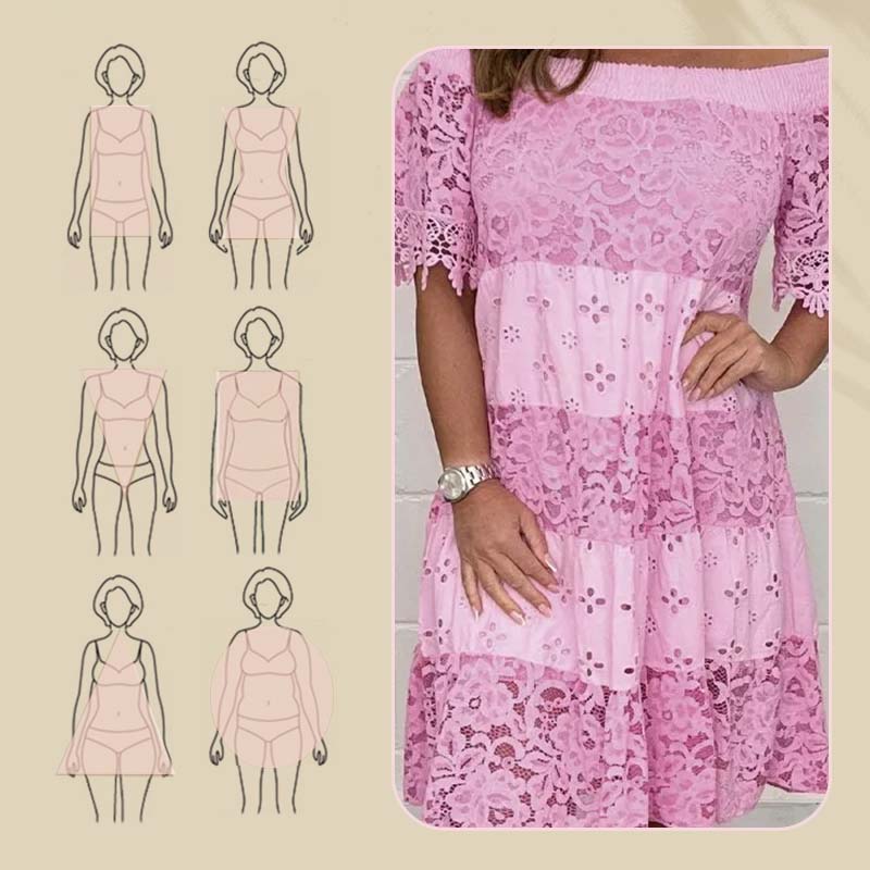 Patchwork Strapless Dress For Women