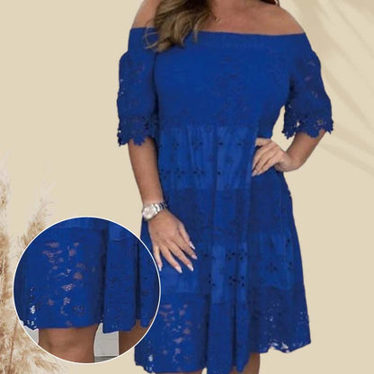 Patchwork Strapless Dress For Women