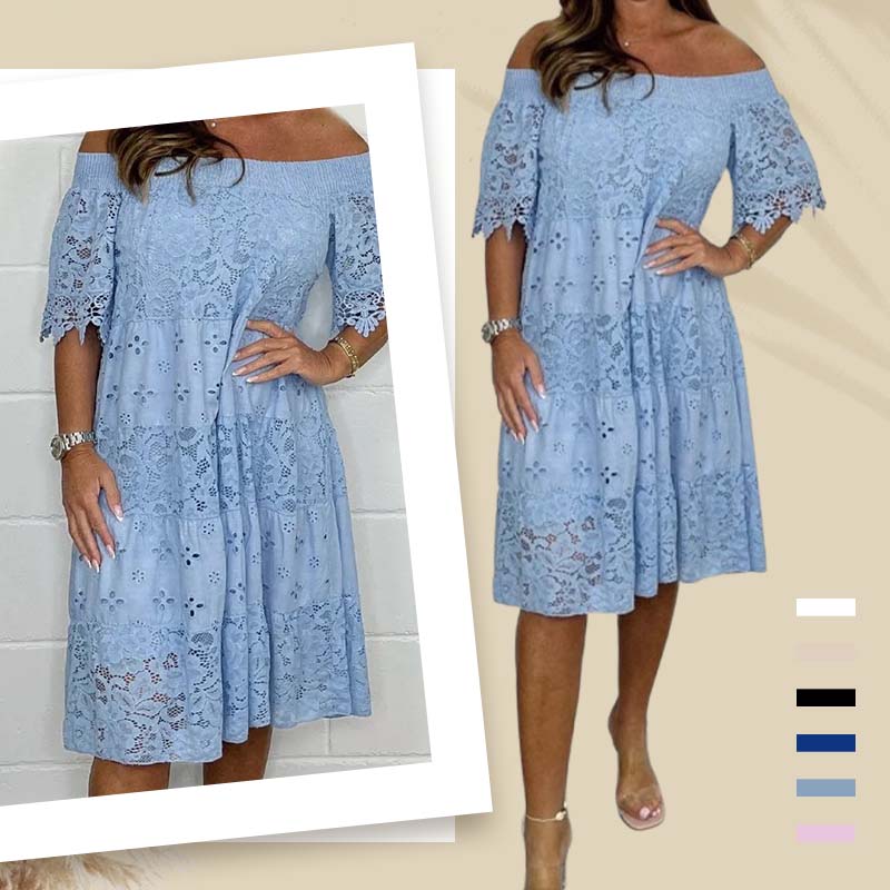 Patchwork Strapless Dress For Women