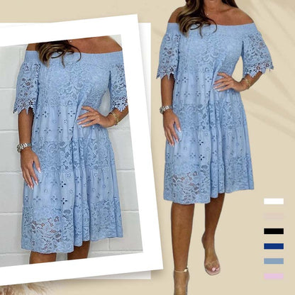 Patchwork Strapless Dress For Women