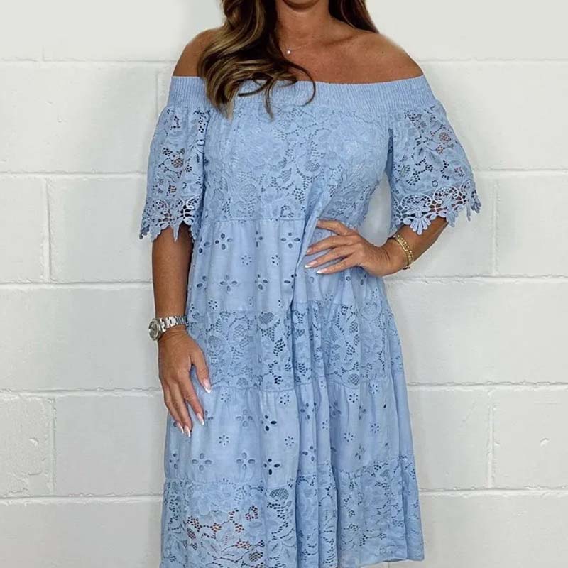 Patchwork Strapless Dress For Women